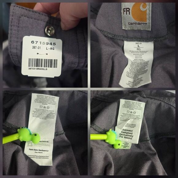 Carhartt FR Featherlight Coveralls Cat 2 NFPA 2112 Sz. L New w Defects - Picture 6 of 10